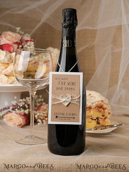 DRINKS LABELS Rustic prosecco label