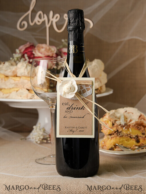 DRINKS LABELS Rustic prosecco label