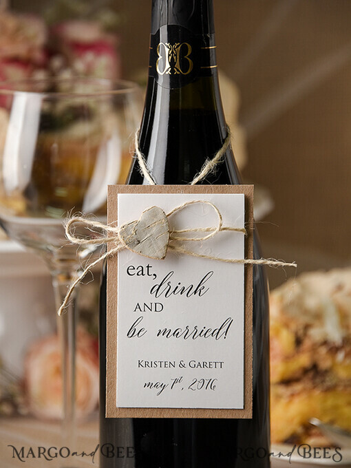 DRINKS LABELS Rustic wine label