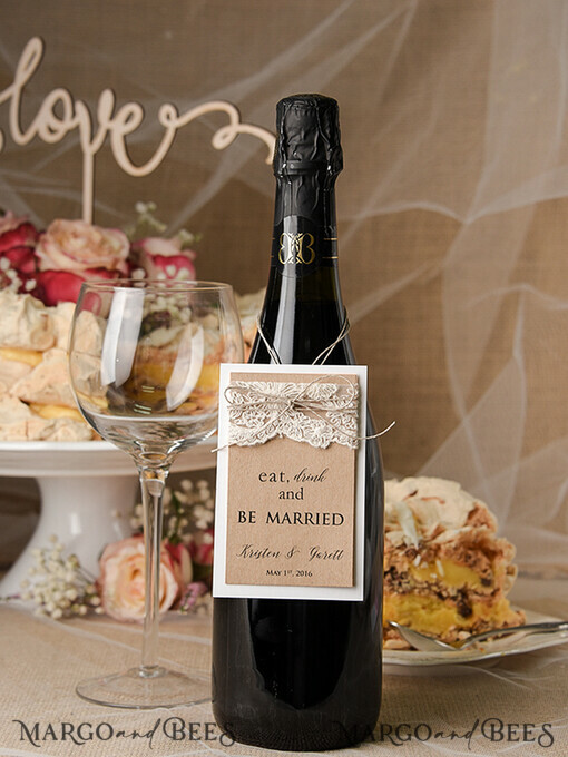 DRINKS LABELS Rustic prosecco label