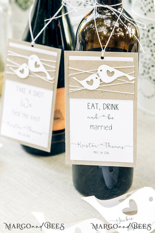 DRINKS LABELS Rustikal  
 Weinetikett