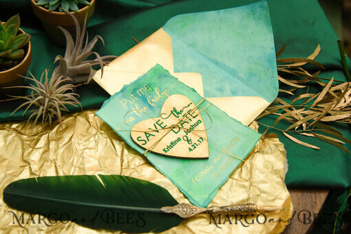 SAVE THE DATES rustic boho magnets Save the date cheap card, Rustic Heart magnet