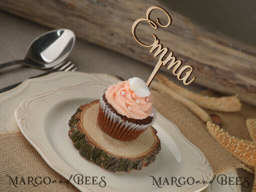 PLACE CARDS / TABLE CARDS Acrylic Gold Clear / Wood 3D Custom Wedding 3D Wood Place Cards with Stand, Rustic Name Wooden Escort Cards, Boho Laser Cut Name Cards, Guest Names Wedding Cards, Wood Wedding Escort Cards
