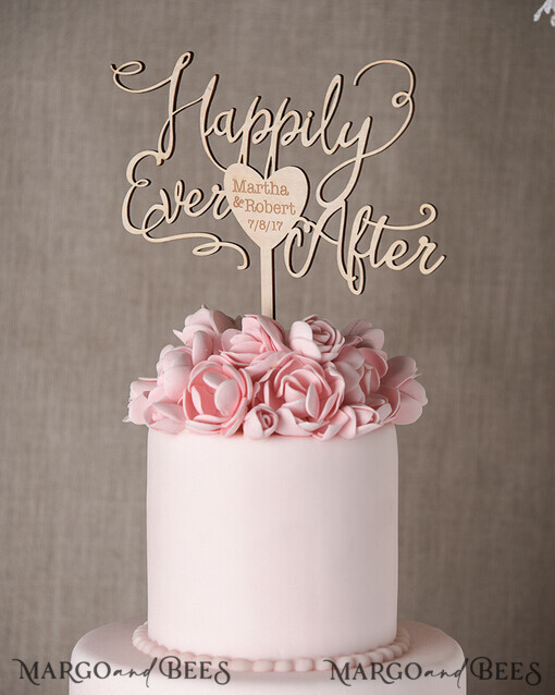CAKE TOPPER wood cake topper, wooden cake topper