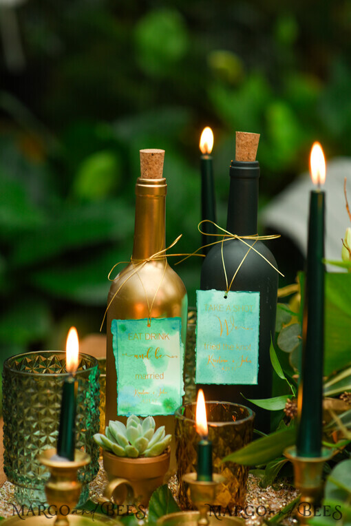 DRINKS LABELS glitter prosecco label