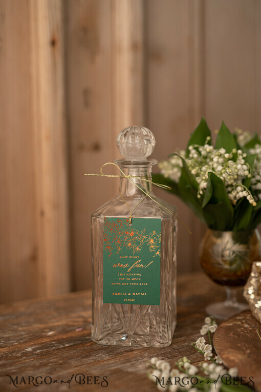 DRINKS LABELS glitter prosecco label