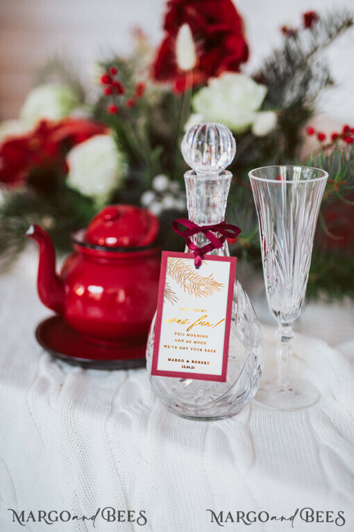 DRINKS LABELS glitter Wedding custom drink label gold glitter