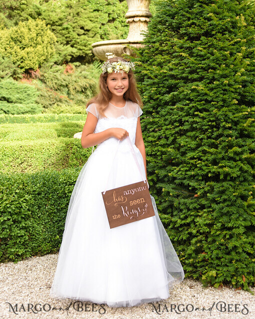 FLOWER GIRL / Page Boy SIGNS rustic Personalised wood wedding sign, Wooden Page boy sign, Wood Engraved flower girl sign, flower girl wedding day sign, rustic wedding decor for flower girl, daddy here comes mummy, here comes the bride