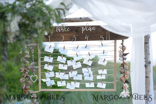 TABLE PLANS AND WEDDING WELCOME SIGNS rustic wedding table plan