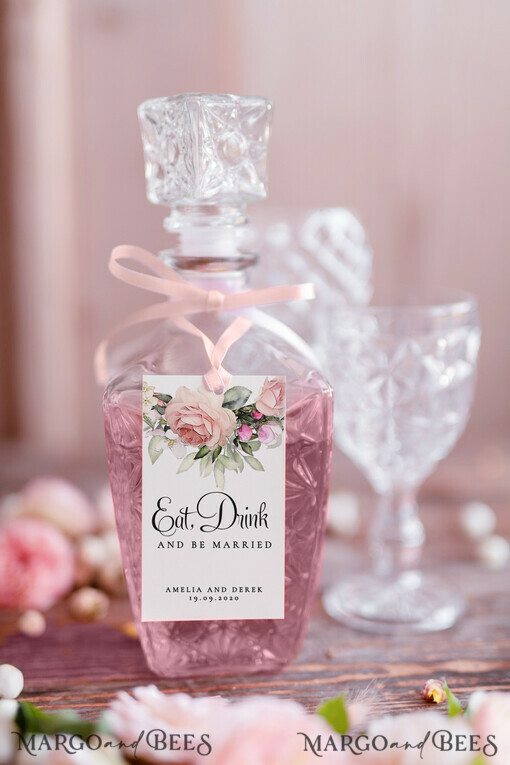 DRINKS LABELS Watercolor wine label