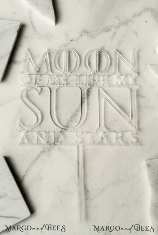 CAKE TOPPER Acrylic cake topper lasercut unique acrylic transparent 