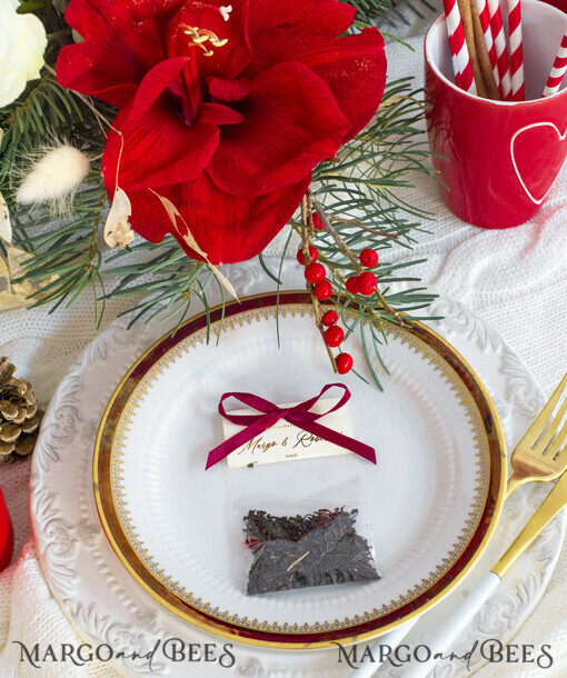 WEDDING FAVORS Wedding Favor Tea Bags  Wedding favour tea bag personalized with ribbon