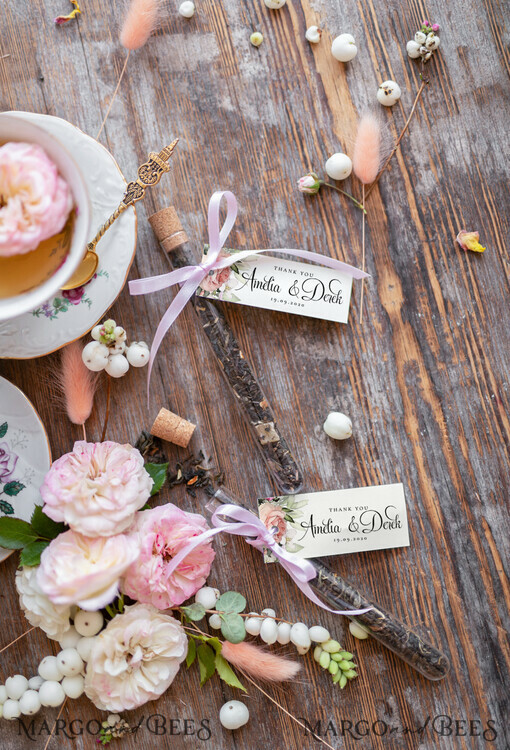 WEDDING FAVORS Wedding Favor Tea Bags  Wedding Favor Gift Presonalized Tea For Your Guests