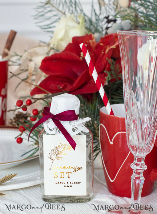 WEDDING FAVORS wedding hangover kits Wedding favour hangover kit bottle elegant