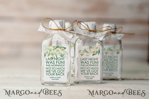 WEDDING FAVORS wedding hangover kits cute wedding favor cards, presonalized hangover kit