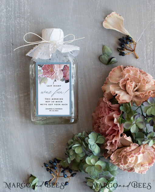 WEDDING FAVORS wedding hangover kits cute wedding favor cards, hangover kit and regret nothing gifts for guests,