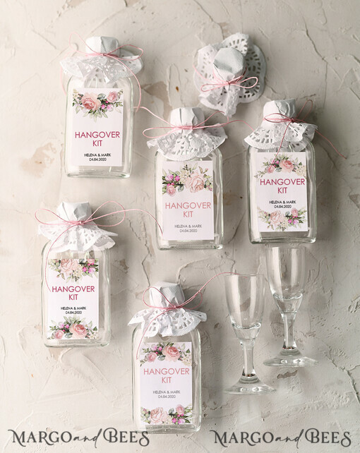 WEDDING FAVORS wedding hangover kits cute wedding favor cards, hangover kit for day after