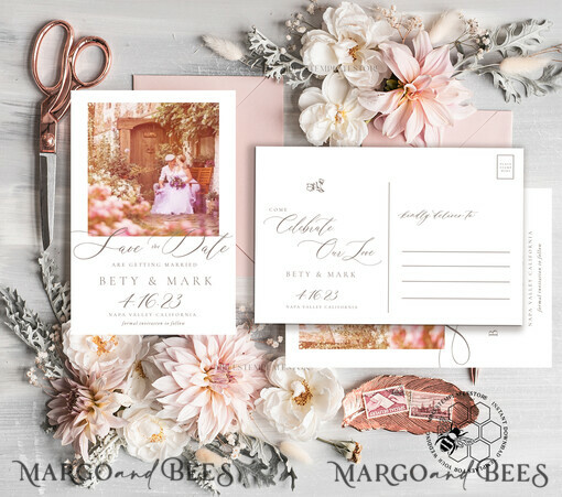 TEMPLETT save the date Fine Art save the date Postcard template, Instant download save our date card, Elegant save the date cards Set Printable Wreth1