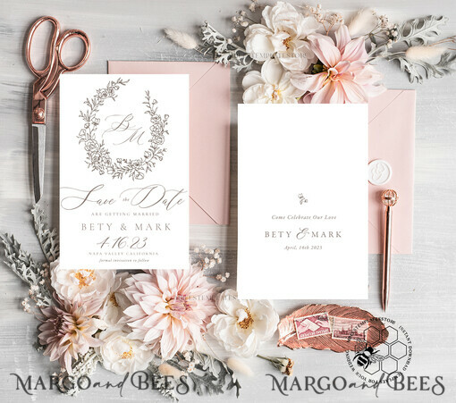 TEMPLETT save the date Fine Art save the date card template, Instant download save our date card, Elegant save the date cards Set Printable Wreth1