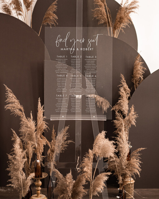 TABLE PLANS AND WEDDING WELCOME SIGNS clear acrylic Acrylic clear transparent Modern clear transparent Seating Chart, 3d Elegant Find Your Seat - Seating Plan Sign , Clear Wedding Table Plan, Wedding Decoration with white letters - Acrylic Clear Reception Signage - Custom Ceremony Sign