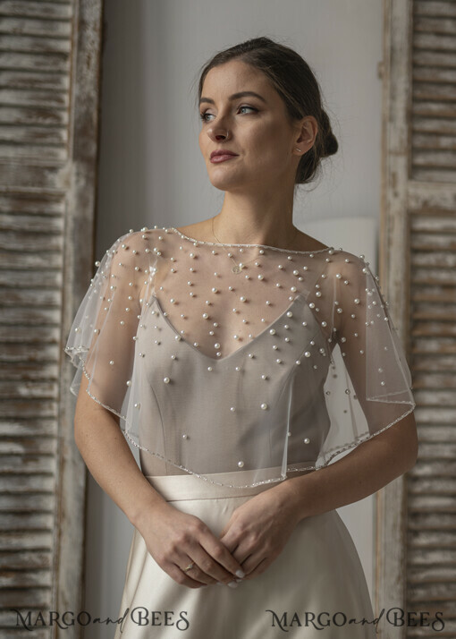 BRIDE bolero, robes, garter LACE WEDDING BOLERO Ivory tulle Wedding bolero, Shrug Women Wedding, Bridal Coverup, Ivory Blouse for Bride, Bridal Tulle Blouse, dress capalet