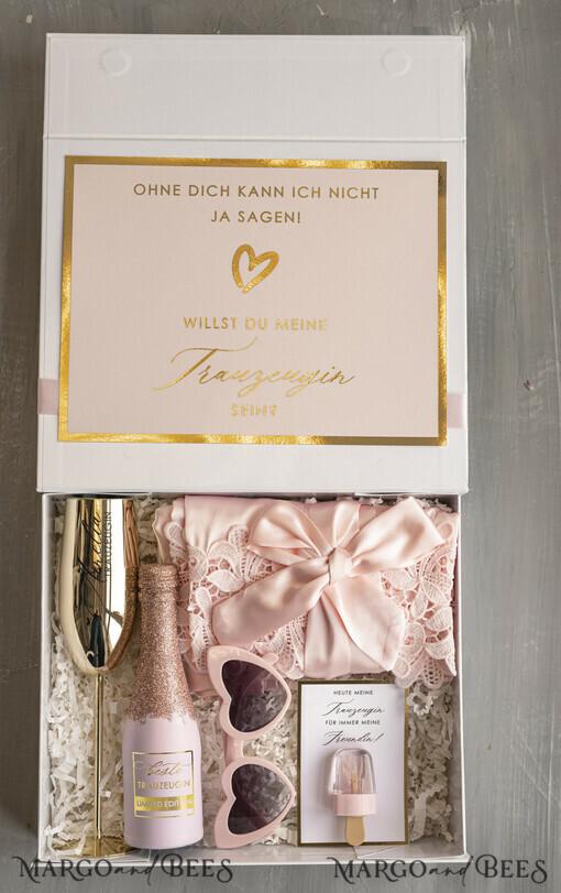BRIDESMAID/BEST MAN BOX Trauzeugin Geschenk Fragen Box XXL Trauzeugin Geschenk Fragen Box, Brautjungfer Trauzeuge, Möchtest Du meine Trauzeugin sein Box, Geschenkschachtel, Trauzeuge Fragen