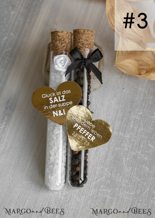 WEDDING FAVORS Gastgeschenke Hochzeit Gastgeschenke Hochzeit, wir gehören zusammen wie Salz und Pfeffer. Gastgeschenk Pfeffer & Salz für Eure Hochzeitsgäste, Gastgeschenk Hochzeit Brautpaar Pfeffer & Salz mit Namen.