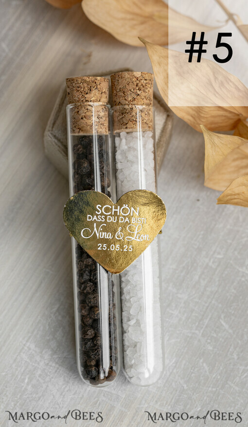WEDDING FAVORS Gastgeschenke Hochzeit Gastgeschenke Hochzeit, wir gehören zusammen wie Salz und Pfeffer. Gastgeschenk Pfeffer & Salz für Eure Hochzeitsgäste, Gastgeschenk Hochzeit Brautpaar Pfeffer & Salz mit Namen.