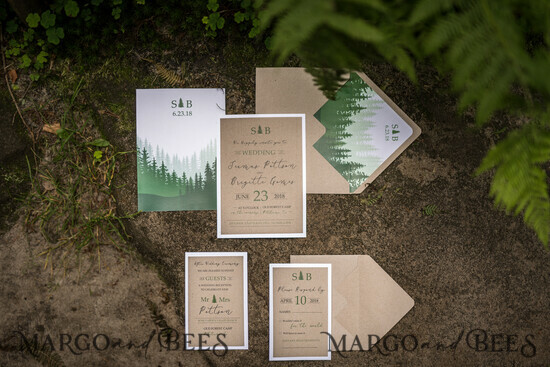 WEDDING INVITATIONS rustic / country / shabby chick Stylish wedding invitation, vintage rustic invites 02/rusF/z