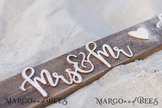 FLOWER GIRL / Page Boy SIGNS wood  01/beach/tabl