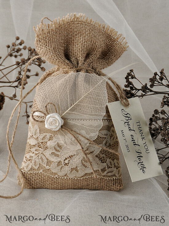HOCHZEITSGESCHENKE Rustikale Jutesäckchen als Geschenke Hochzeitsgeschenkideen, rustikaler Jutesack 09/btt/bg
