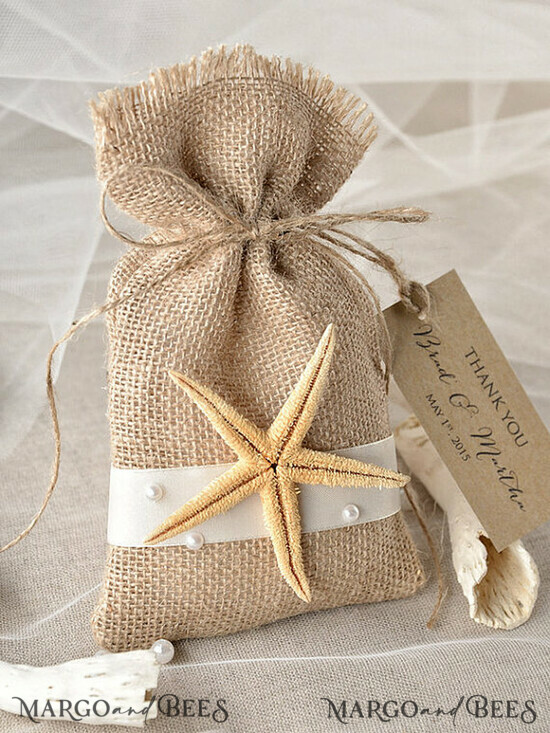 HOCHZEITSGESCHENKE Rustikale Jutesäckchen als Geschenke niedliche Hochzeitsgeschenk-Karten, maßgefertigte rustikale Jutesack-Geschenktüten 19/btm/bg