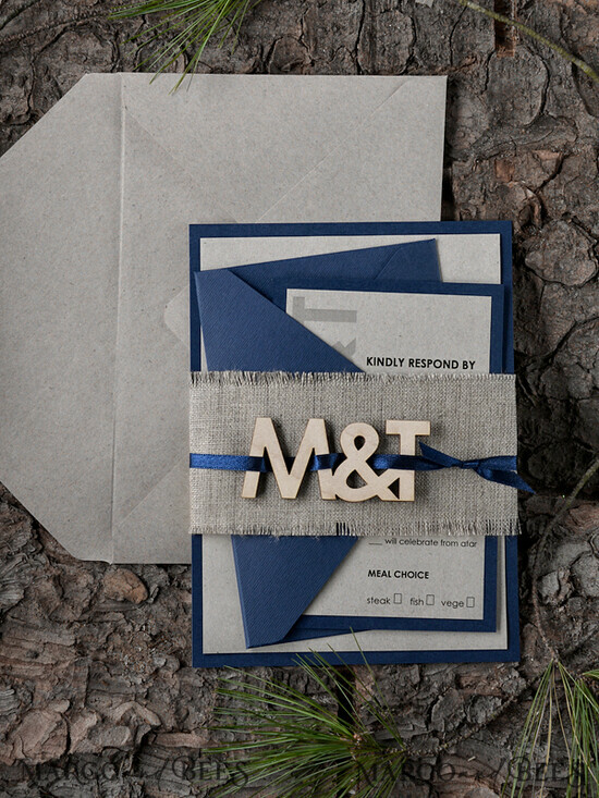 WEDDING INVITATIONS forest / Mountains / woodland theme Wedding invitations custom colors, rustic invites 29/woodw/z