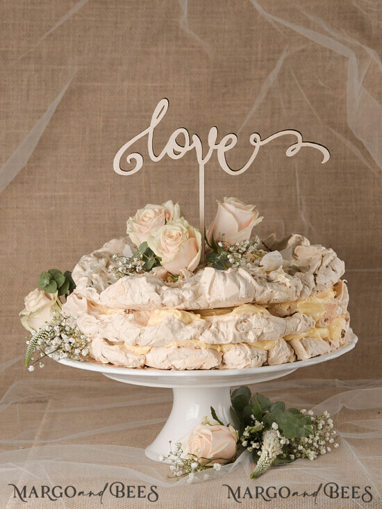 CAKE TOPPER RUSTIC wedding cake topper, wooden 02/rus1/CT