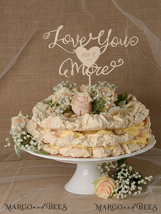 CAKE TOPPER RUSTIC topper, wooden 10/rus1/CT