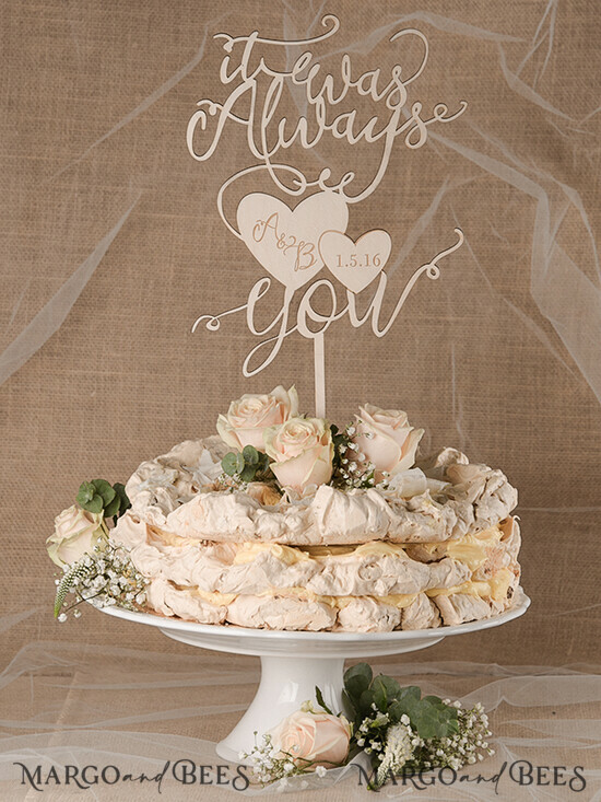CAKE TOPPER RUSTIC wedding cake topper, wooden 11/rus1/CT
