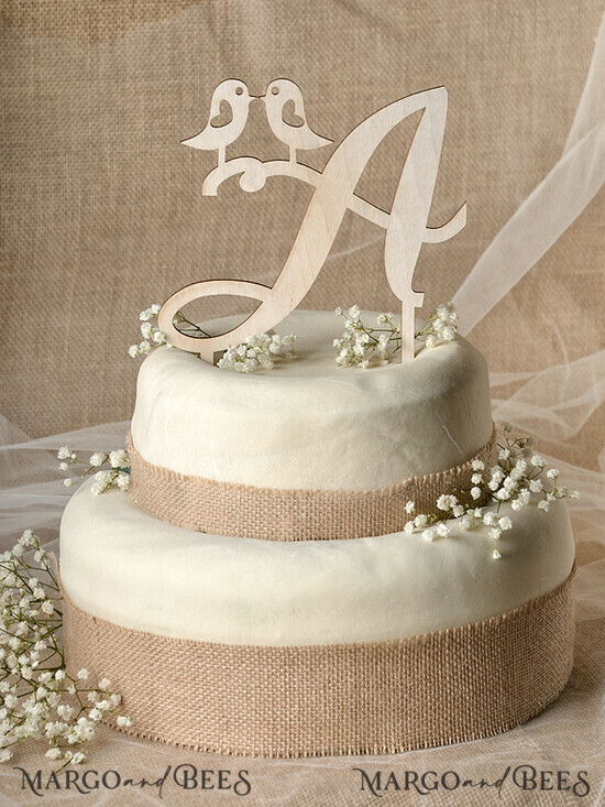 CAKE TOPPER RUSTIC cake topper, wooden 13/RUS/CT