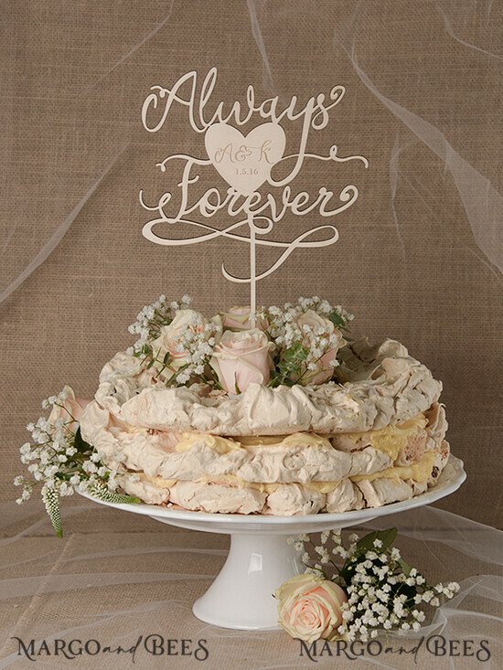 CAKE TOPPER RUSTIC cake topper, wooden 21/rus1/CT