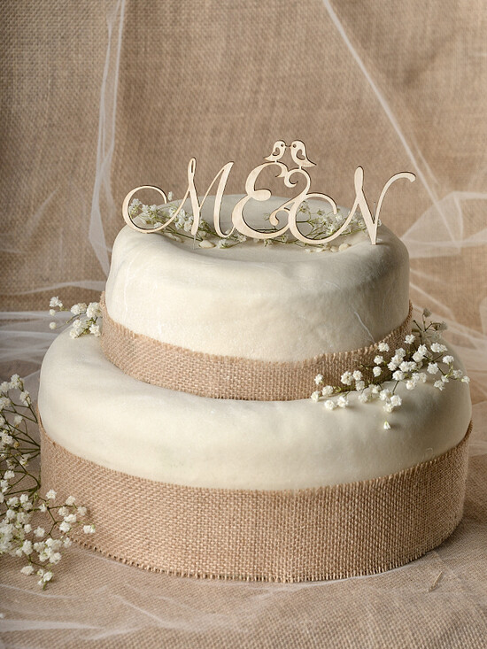 CAKE TOPPER RUSTIC wedding cake topper, rustic 22/RUS/CT