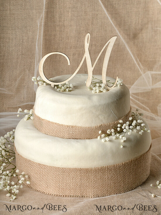CAKE TOPPER RUSTIC cake topper, wooden 29/RUS/CT