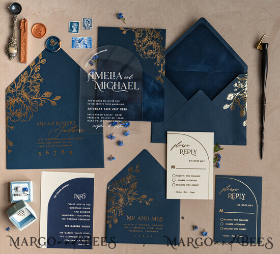 Ivory envelopes for invitations with velvet liners, a7 handmade