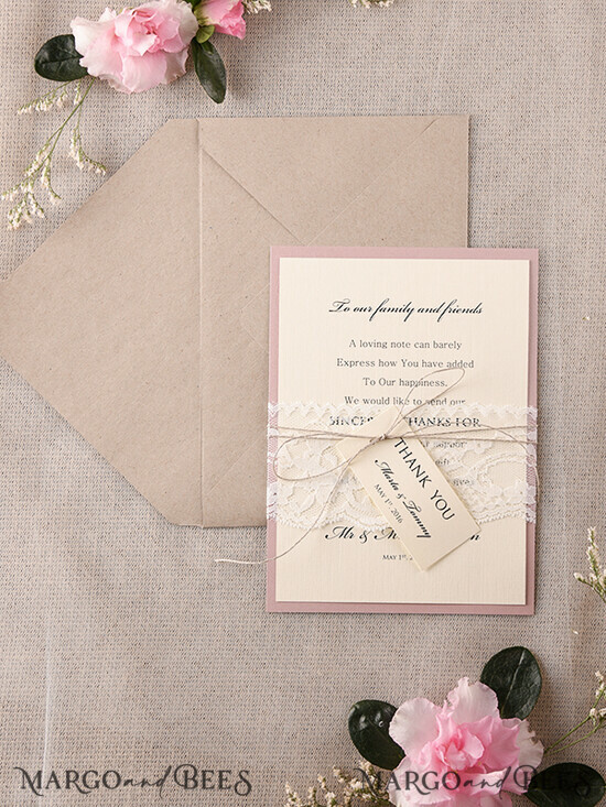 THANK YOU CARDS rustic Thank you Wedding Set 03/rts/THC