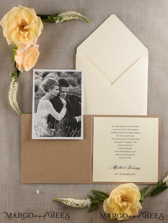 THANK YOU CARDS rustic Thank you Wedding Stationery 35/rts/THC