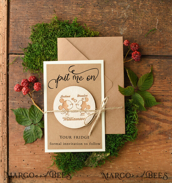 SAVE THE DATES rustic boho magnets Save the date custom wording, magnets cards 002/mg/std