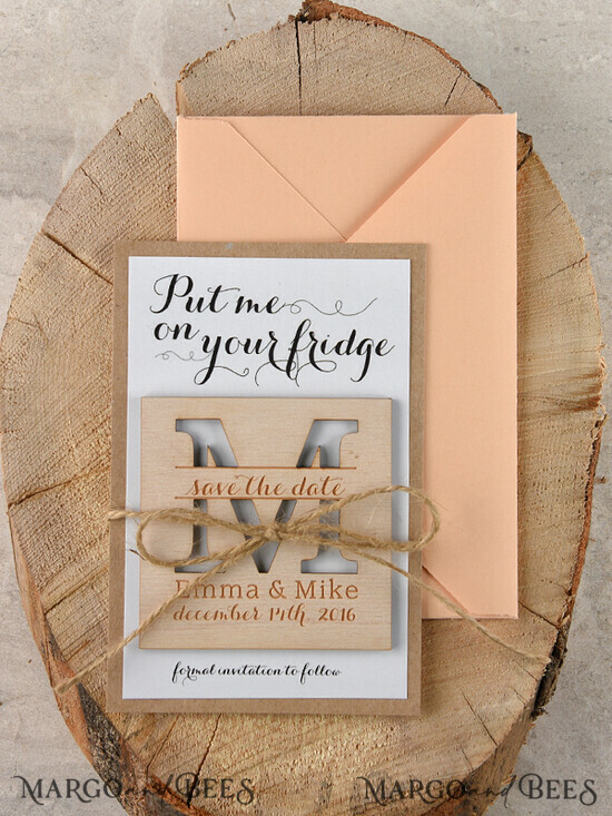 SAVE THE DATES rustic boho magnets Personalised Wedding Save the dates, Personalised 009/mg/std