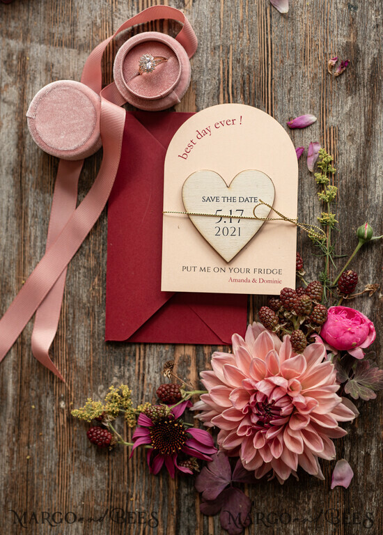 SAVE THE DATES rustic boho magnets Custom Save the Date, Fridge Magnet 03/geom/std