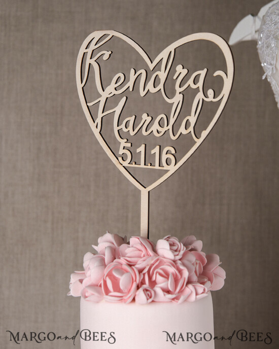 CAKE TOPPER wood wedding cake topper, wooden cake topper 07/rst/CT