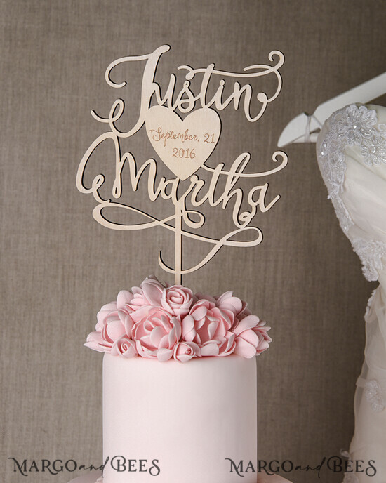 CAKE TOPPER wood topper, lasercut wooden cake topper 19/rst/CT