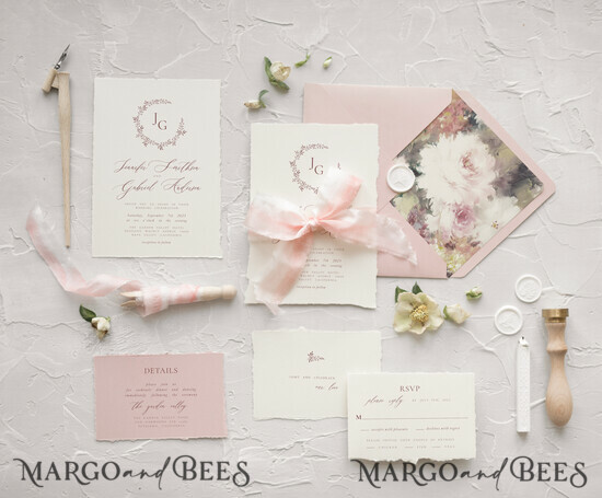 WEDDING INVITATIONS Modern Invites Floral Cards original 08/botRC/z