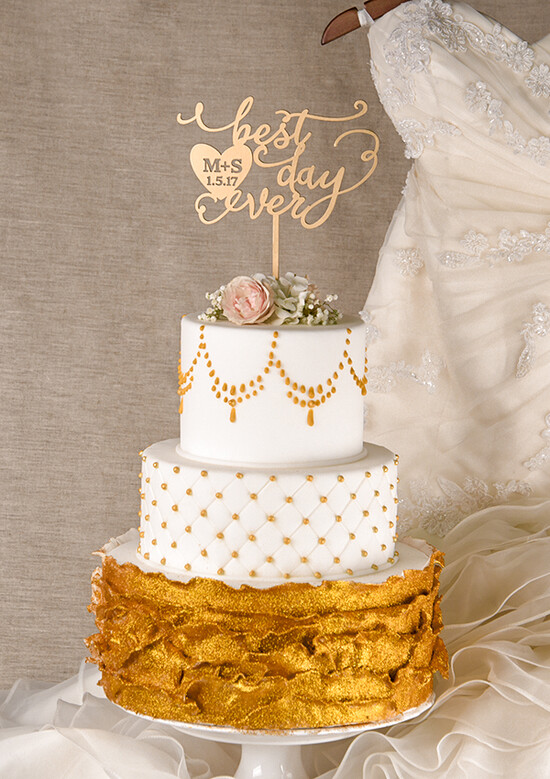 CAKE TOPPER gold cake topper, golden cake topper 05/gold/CT